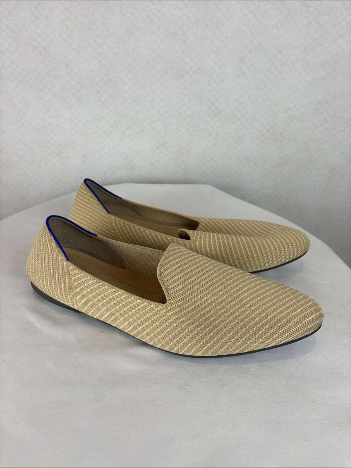 Rothy’s Beige Sz 12 Pointed Toe Loafer Flats Slip On Shoes Women’s Comfort